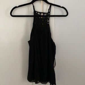 Naked Zebra Black Tank